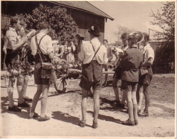 Maibaum aufstellen 1946