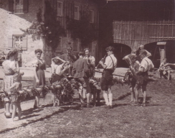 Maibaum aufstellen 1946